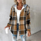 Isabella Shirt Jacket, women's hooded plaid jacket - view 11