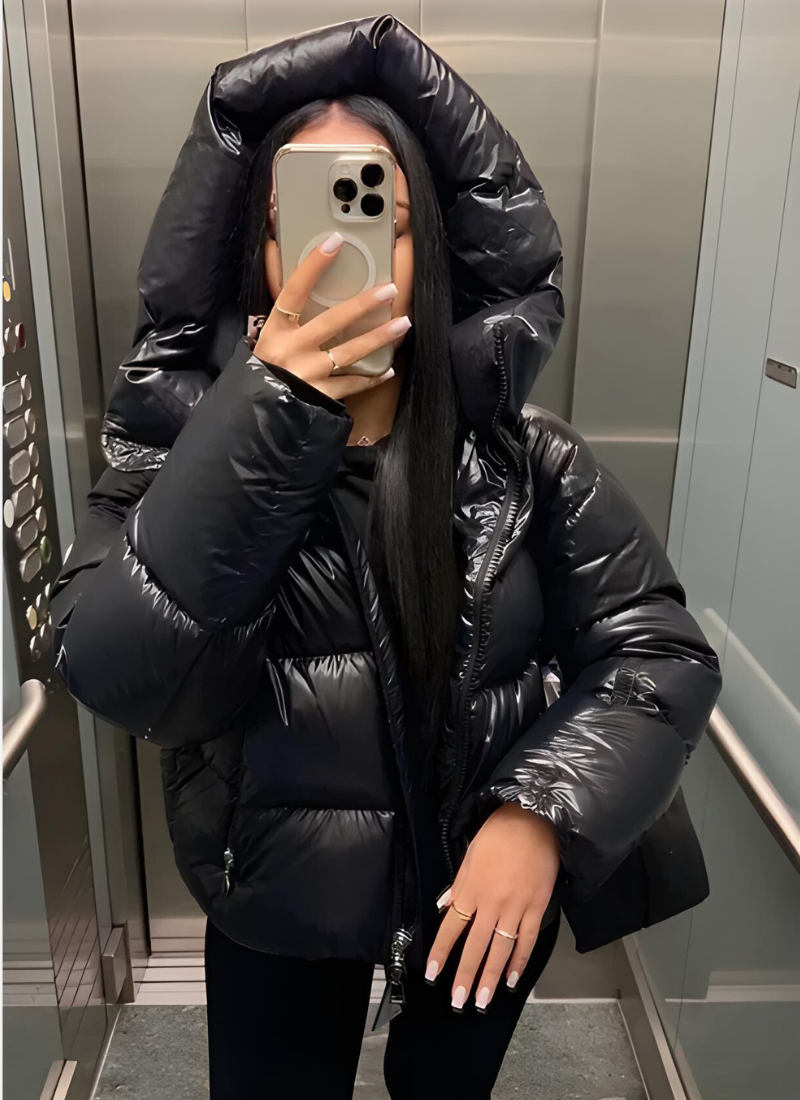 Slim Fit Puffer Jacket Women | Stylish Winter Coat