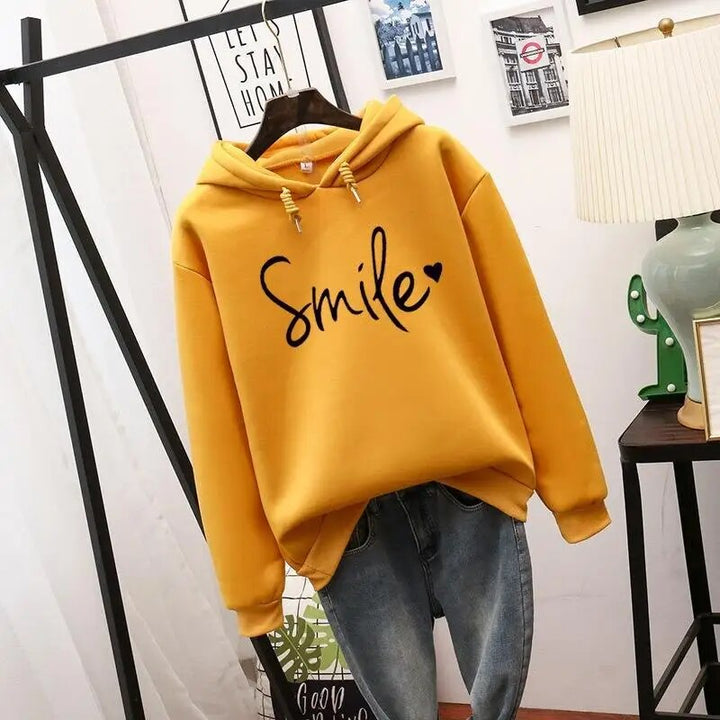 Smile-Love Hoodie | Cozy Casual Sweatshirt for Everyday Wear