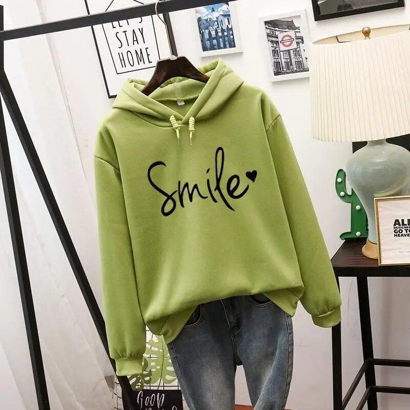 Smile-Love Hoodie | Cozy Casual Sweatshirt for Everyday Wear