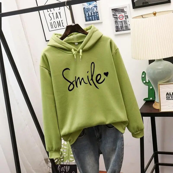 Smile-Love Hoodie | Cozy Casual Sweatshirt for Everyday Wear