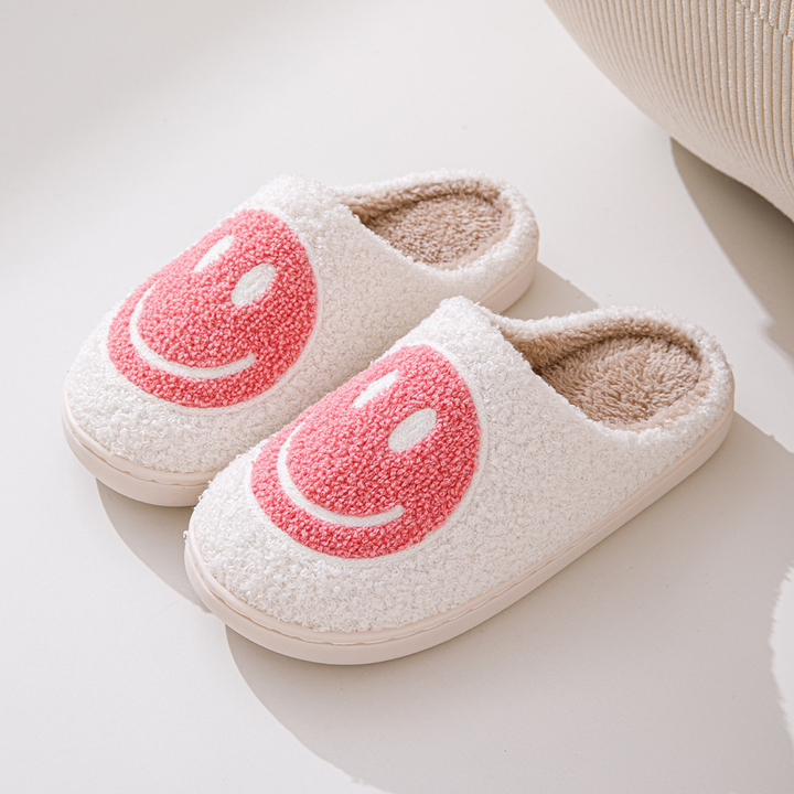 Smile Pattern Slippers | Cozy Unisex Footwear