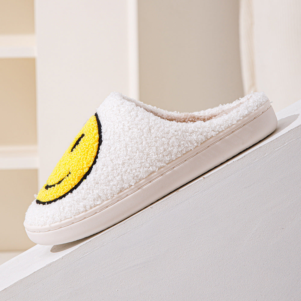 Smile Pattern Slippers | Cozy Unisex Footwear