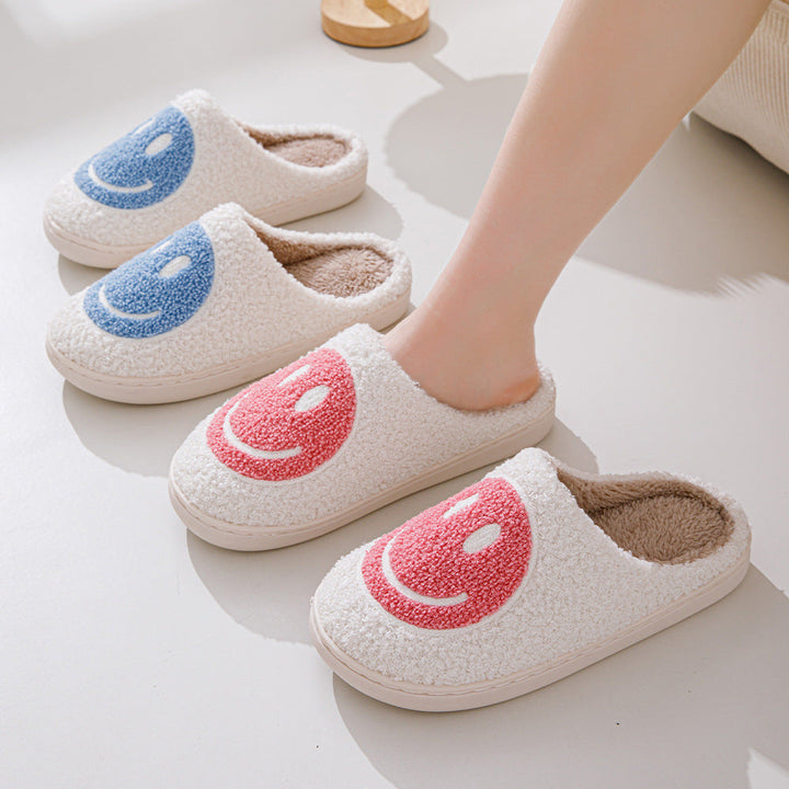 Smile Pattern Slippers | Cozy Unisex Footwear