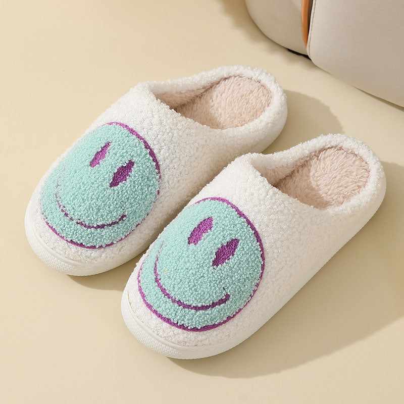 Smile Pattern Slippers | Cozy Unisex Footwear