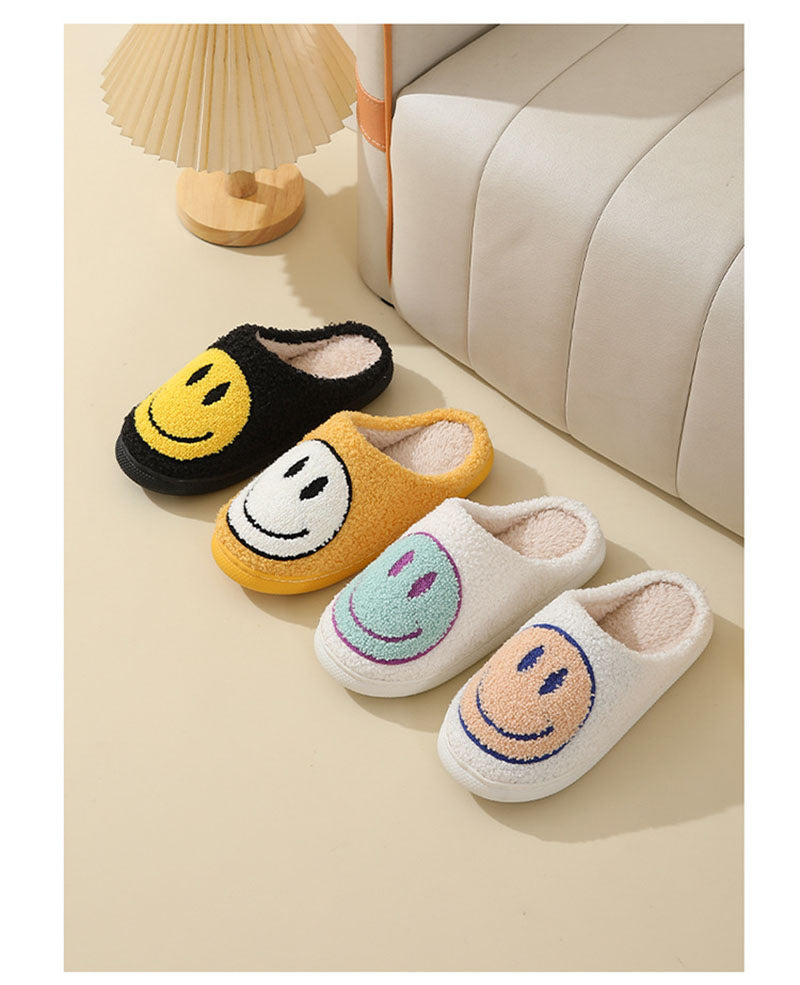Smile Pattern Slippers | Cozy Unisex Footwear