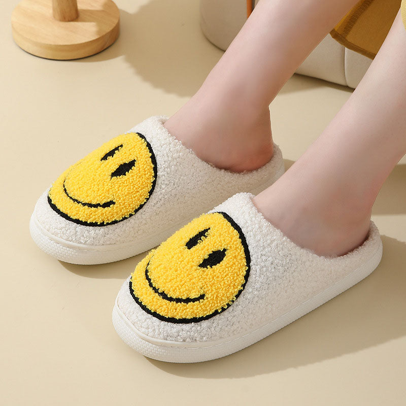 Smile Pattern Slippers | Cozy Unisex Footwear