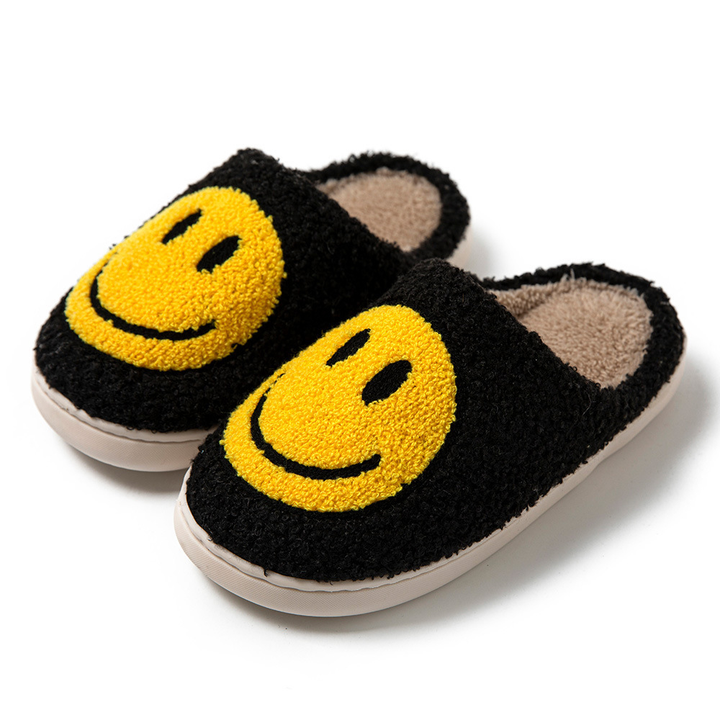 Smile Pattern Slippers | Cozy Unisex Footwear