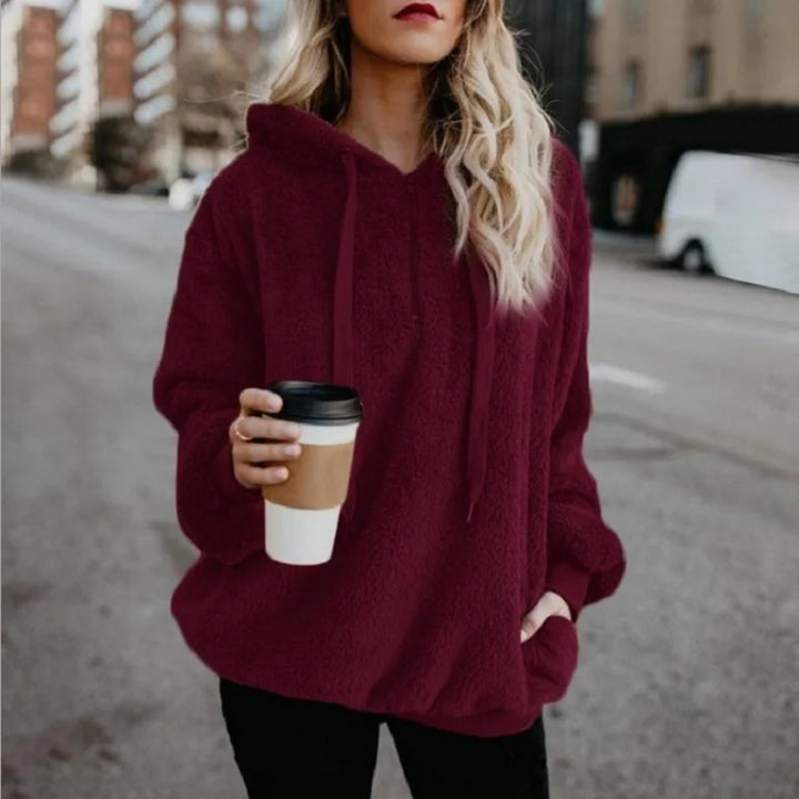 Solid Color Women's Hooded Sweater Coat | Fashion Layering Piece