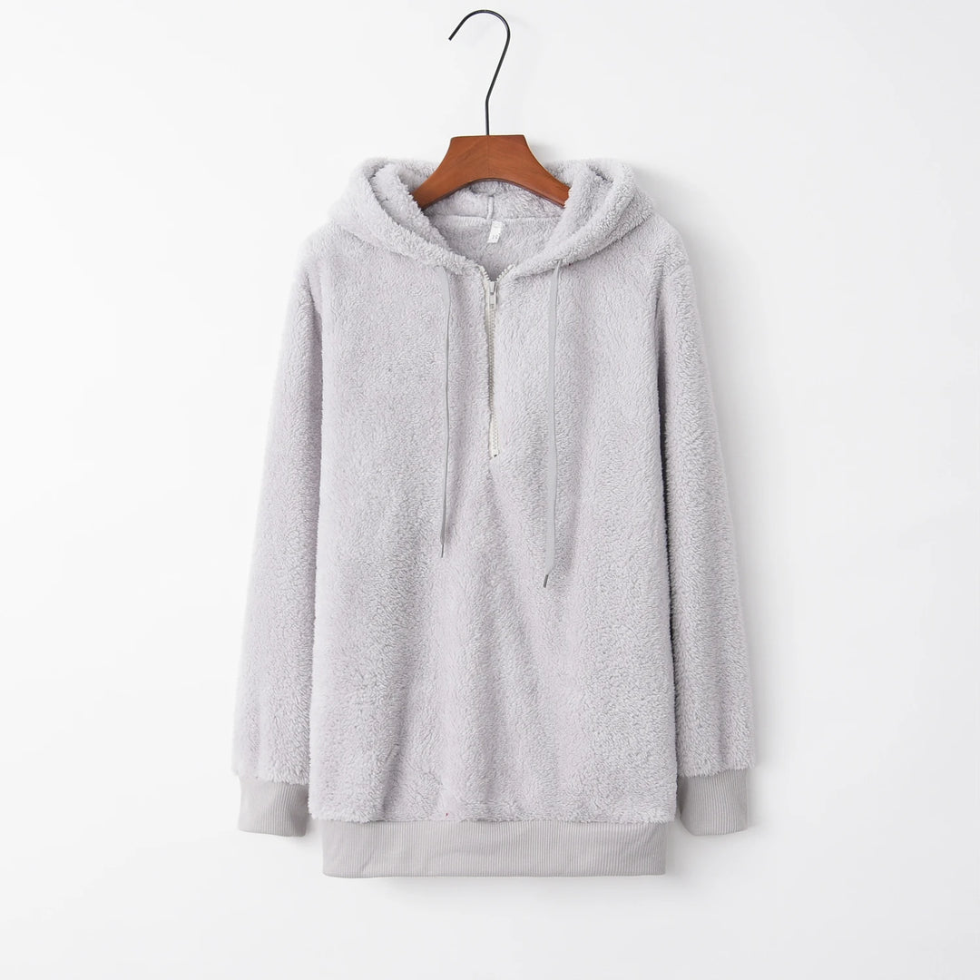 Solid Color Women's Hooded Sweater Coat | Fashion Layering Piece