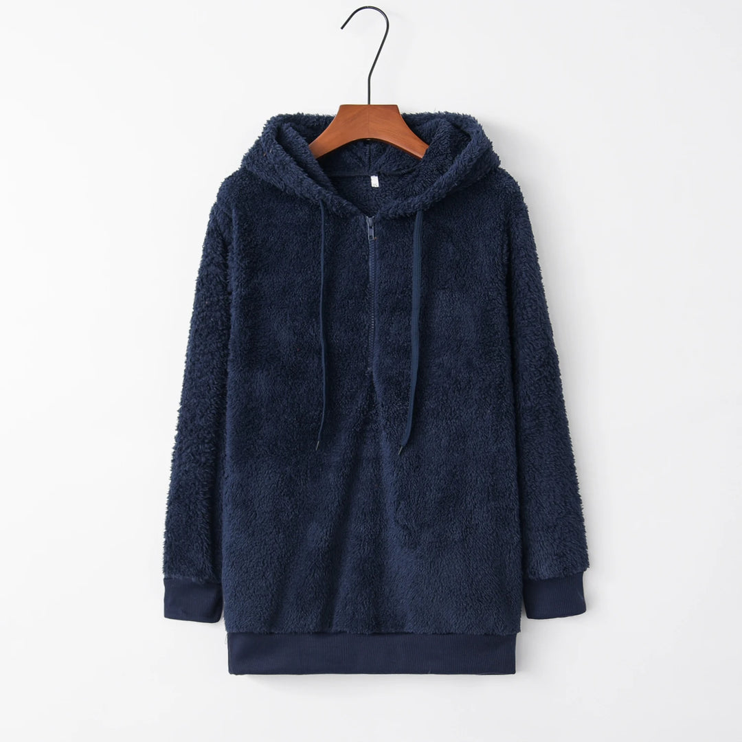 Solid Color Women's Hooded Sweater Coat | Fashion Layering Piece