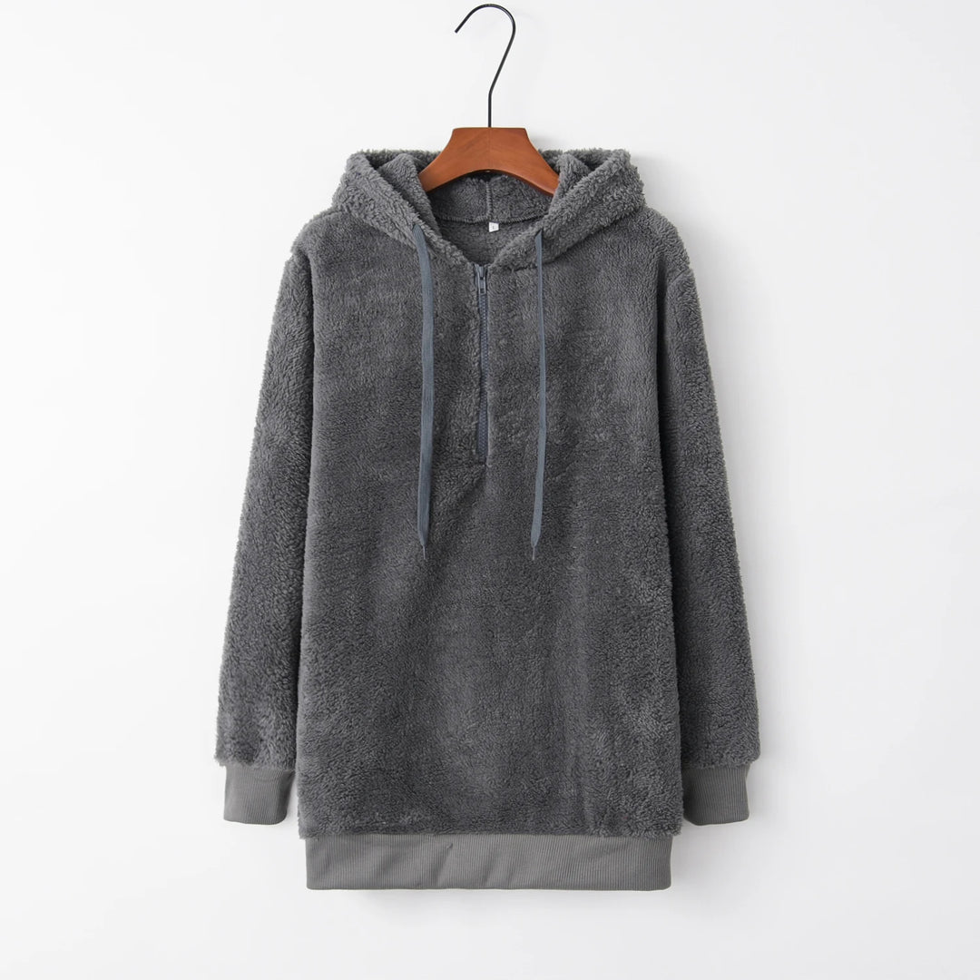 Solid Color Women's Hooded Sweater Coat | Fashion Layering Piece