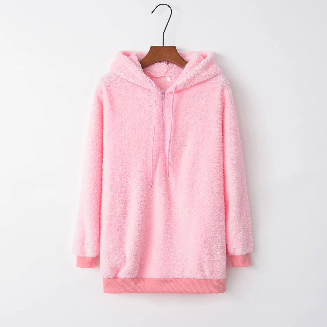 Solid Color Women's Hooded Sweater Coat | Fashion Layering Piece