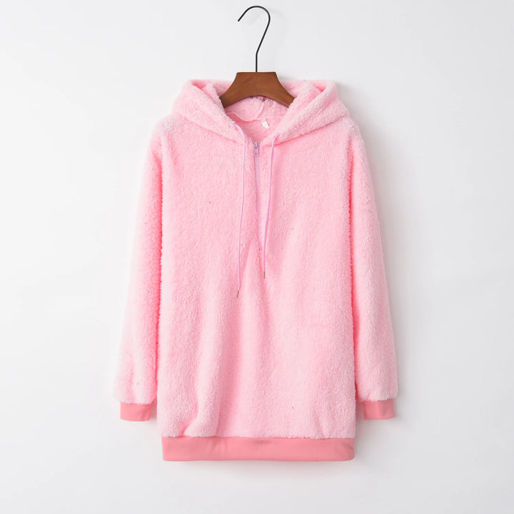 Solid Color Women's Hooded Sweater Coat | Fashion Layering Piece