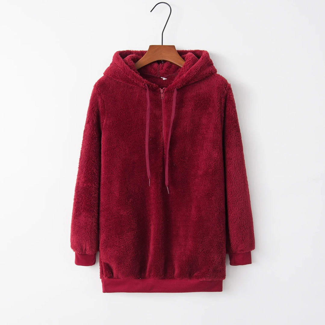 Solid Color Women's Hooded Sweater Coat | Fashion Layering Piece