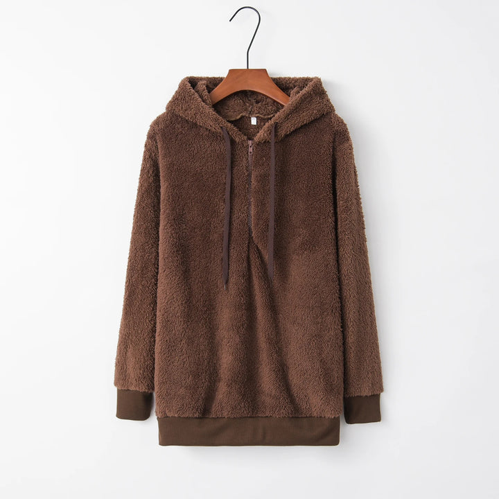 Solid Color Women's Hooded Sweater Coat | Fashion Layering Piece