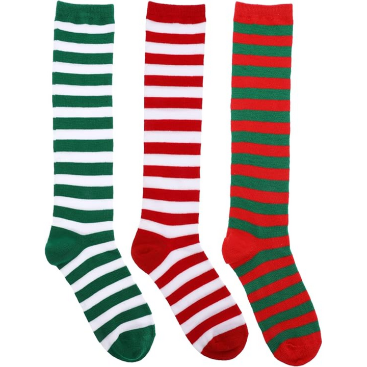 Sophie Christmas Knee High Socks | Striped 3-Pack 2