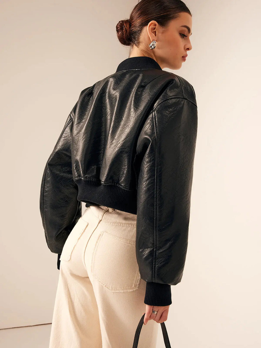 Sophie Short Leather Jacket | Women's Urban Chic Style