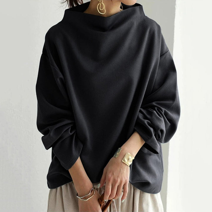 Sophisticated Top | Women's High Neck Blouse Long Sleeve