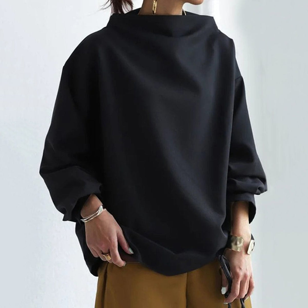Sophisticated Top | Women's High Neck Blouse Long Sleeve