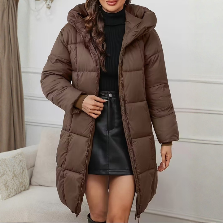 Stylish Padded Coat with Hood | Women's Winter Coat
