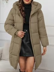 Stylish Padded Coat with Hood | Women's Winter Coat