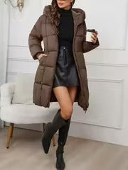 Stylish Padded Coat with Hood | Women's Winter Coat