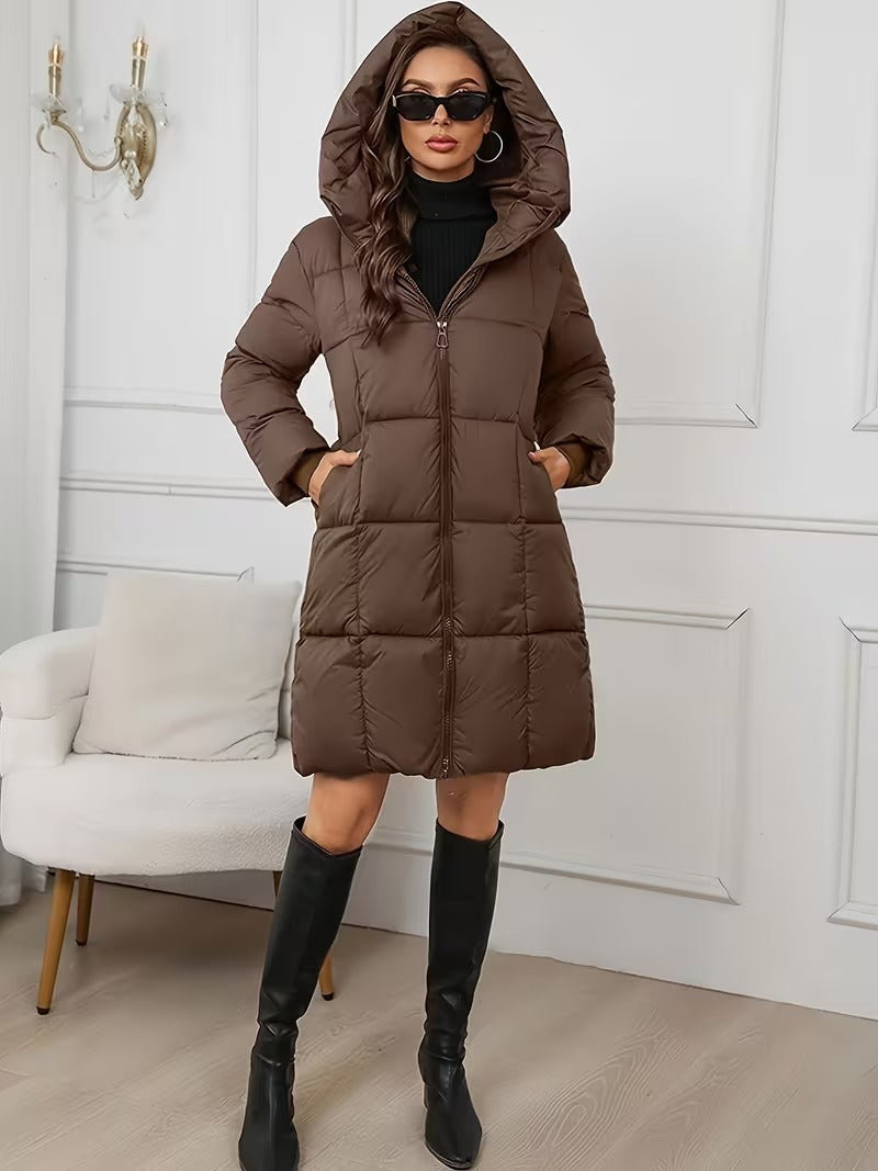 Stylish Padded Coat with Hood | Women's Winter Coat