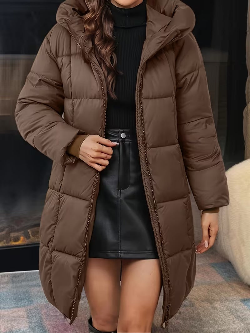 Stylish Padded Coat with Hood | Women's Winter Coat