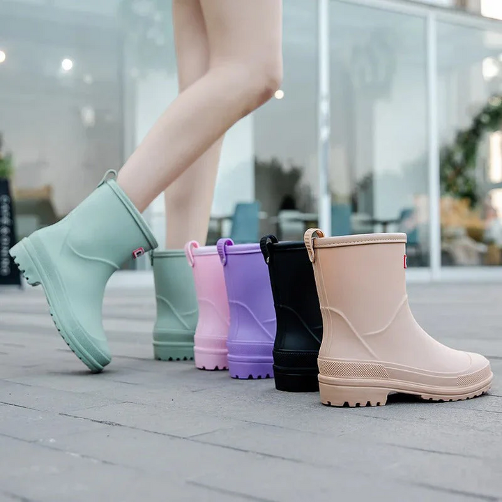 Stylish Waterproof Rubber Boots Women | Rain Footwear