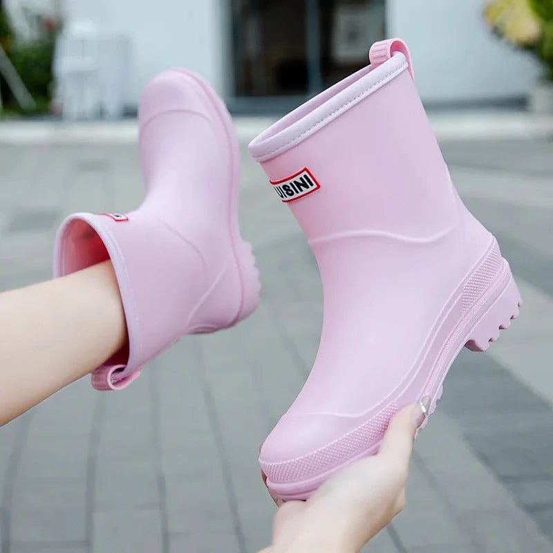 Stylish Waterproof Rubber Boots Women | Rain Footwear