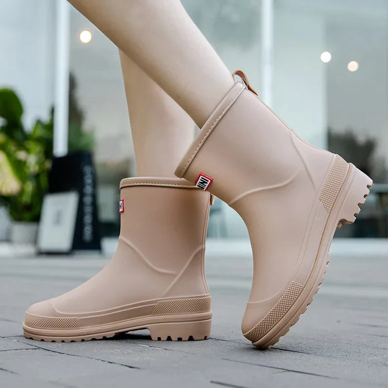 Stylish Waterproof Rubber Boots Women | Rain Footwear