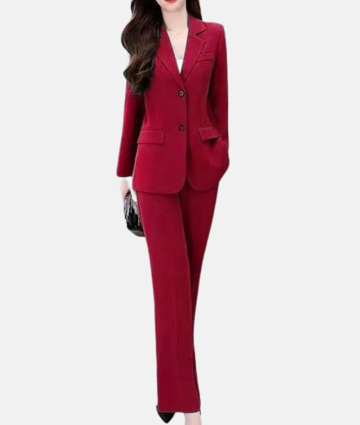 Tailored Blazer Pantsuit | Women's Suit for Professional Attire