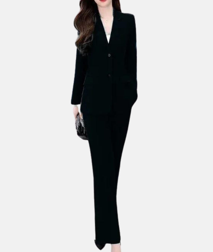 Tailored Blazer Pantsuit | Women's Suit for Professional Attire