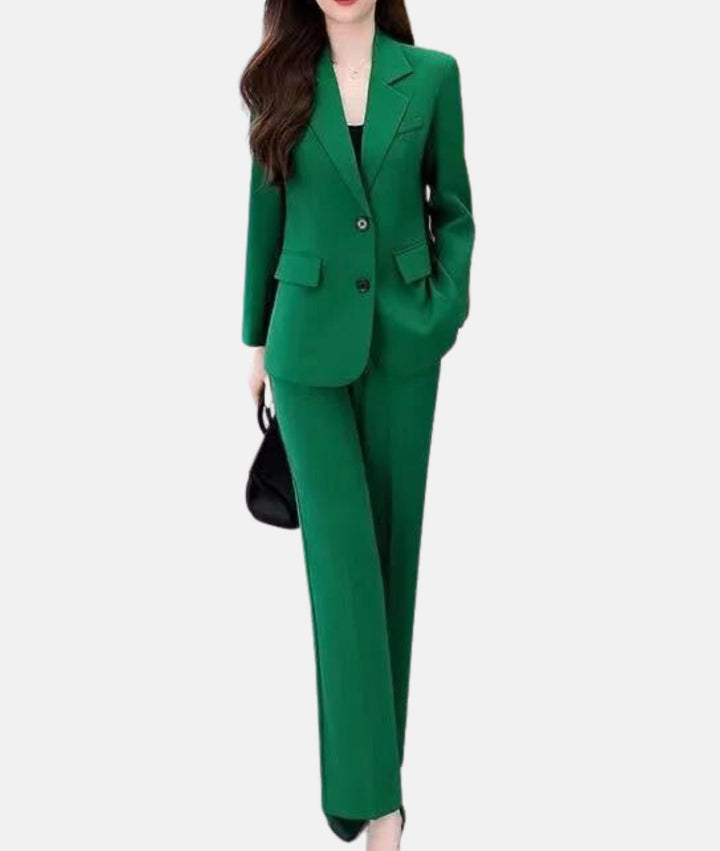 Tailored Blazer Pantsuit | Women's Suit for Professional Attire