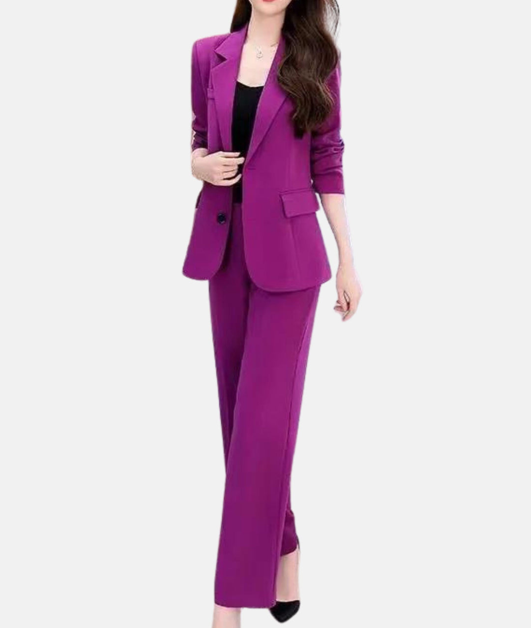 Tailored Blazer Pantsuit | Women's Suit for Professional Attire