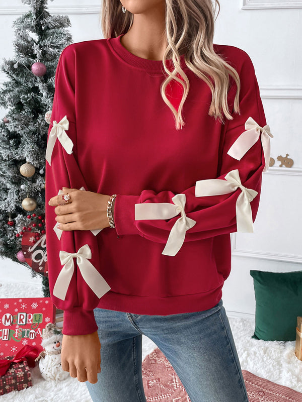 Tasha | Women's Christmas Jumper with Bow Sleeves 0