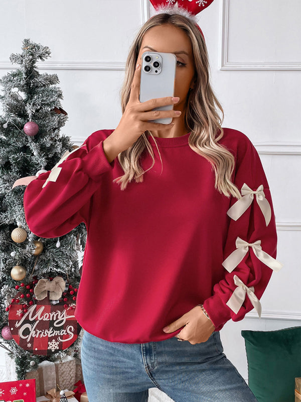 Tasha | Women's Christmas Jumper with Bow Sleeves 2