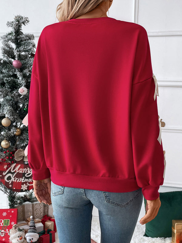 Tasha | Women's Christmas Jumper with Bow Sleeves 4