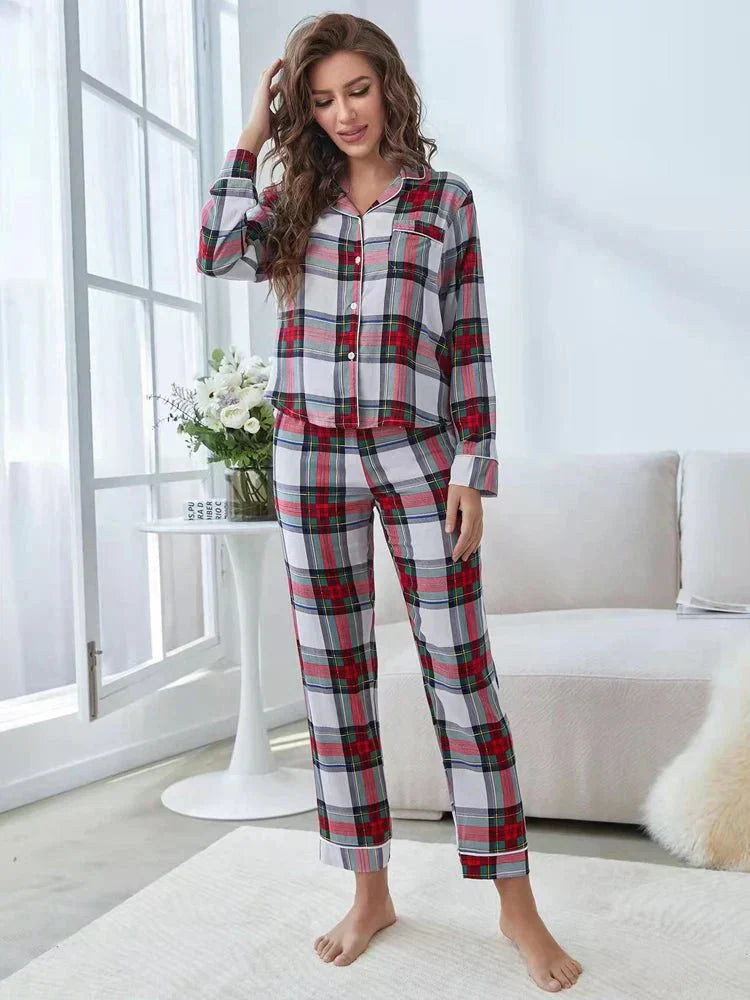 Tess Pajama Set, women's plaid winter pajamas - view 1