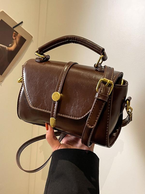 Trendy Contrast Stitching Shoulder Bag | Stylish Women's Accessory