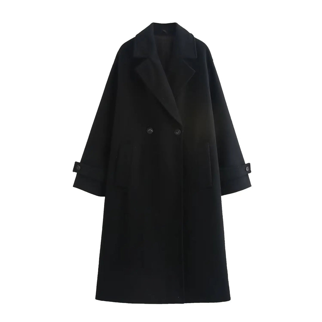 Loose Collar Coat | Women's Winter Coat