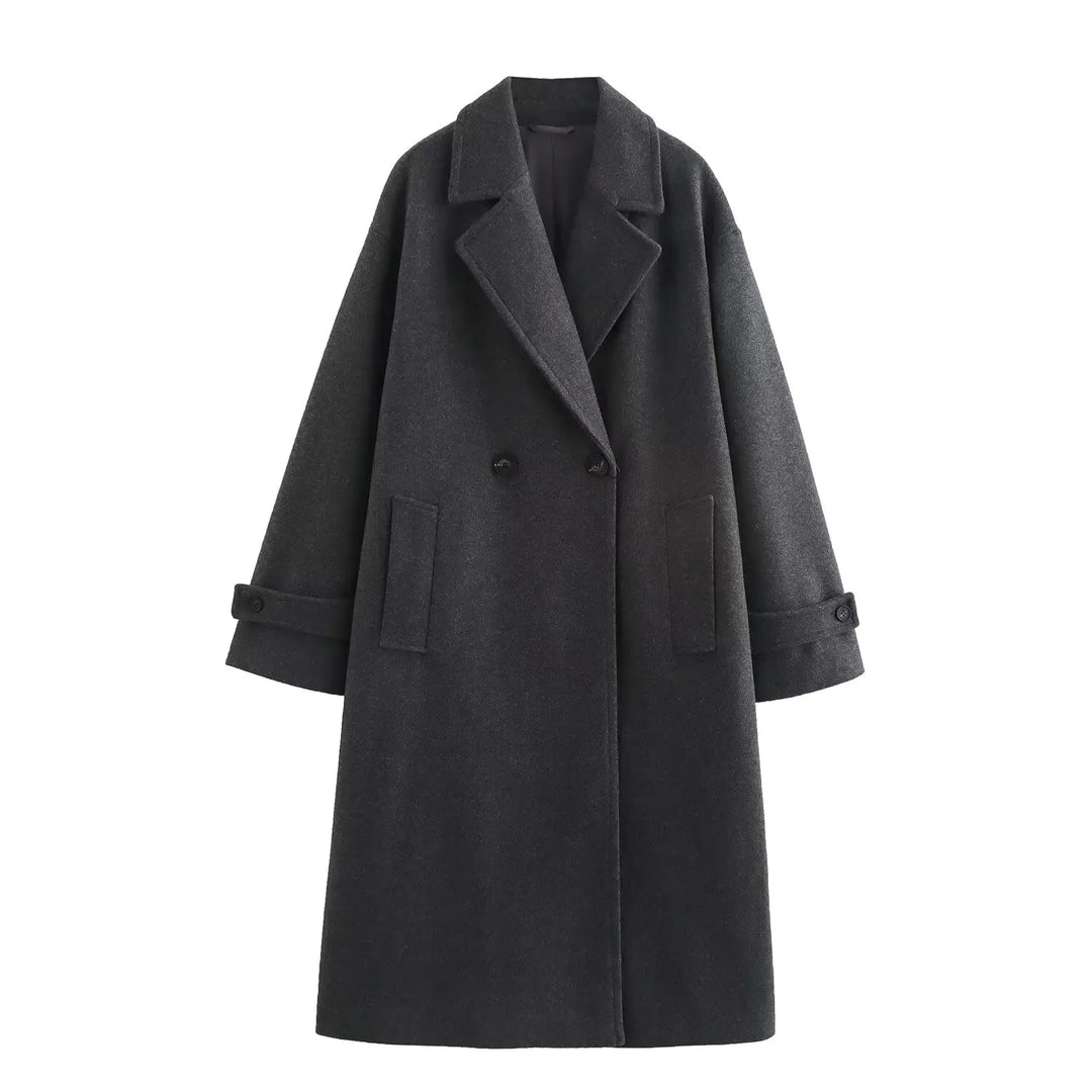 Loose Collar Coat | Women's Winter Coat