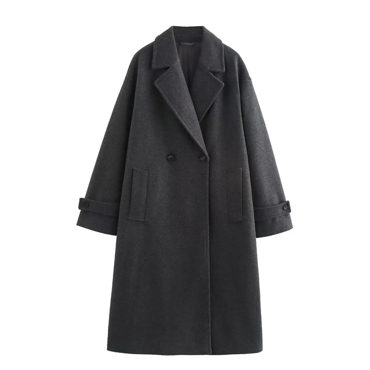 Loose Collar Coat | Women's Winter Coat