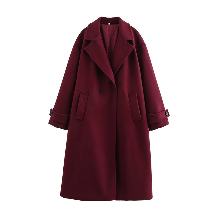 Loose Collar Coat | Women's Winter Coat