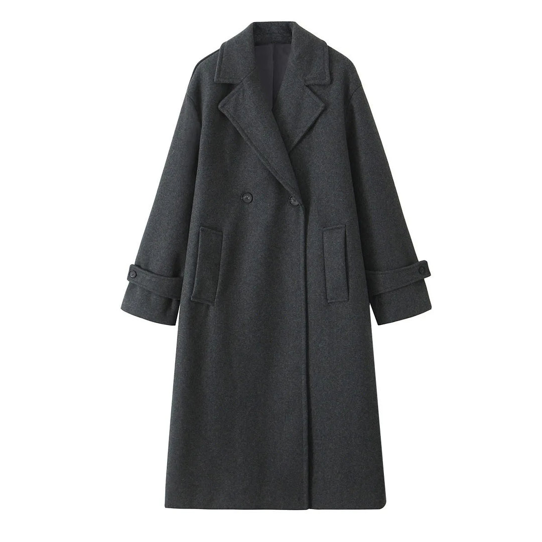 Loose Collar Coat | Women's Winter Coat