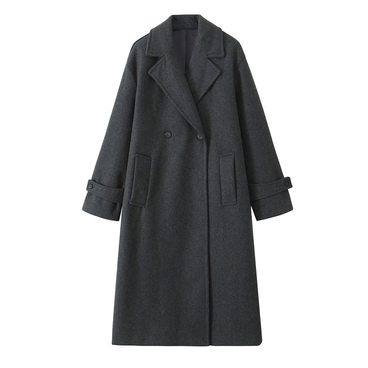 Loose Collar Coat | Women's Winter Coat