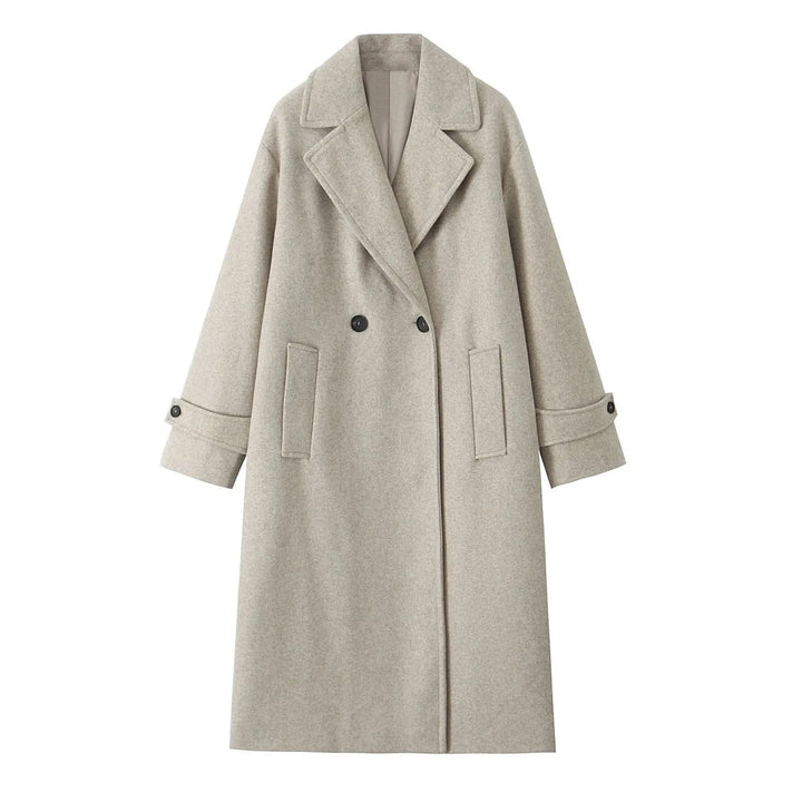 Loose Collar Coat | Women's Winter Coat