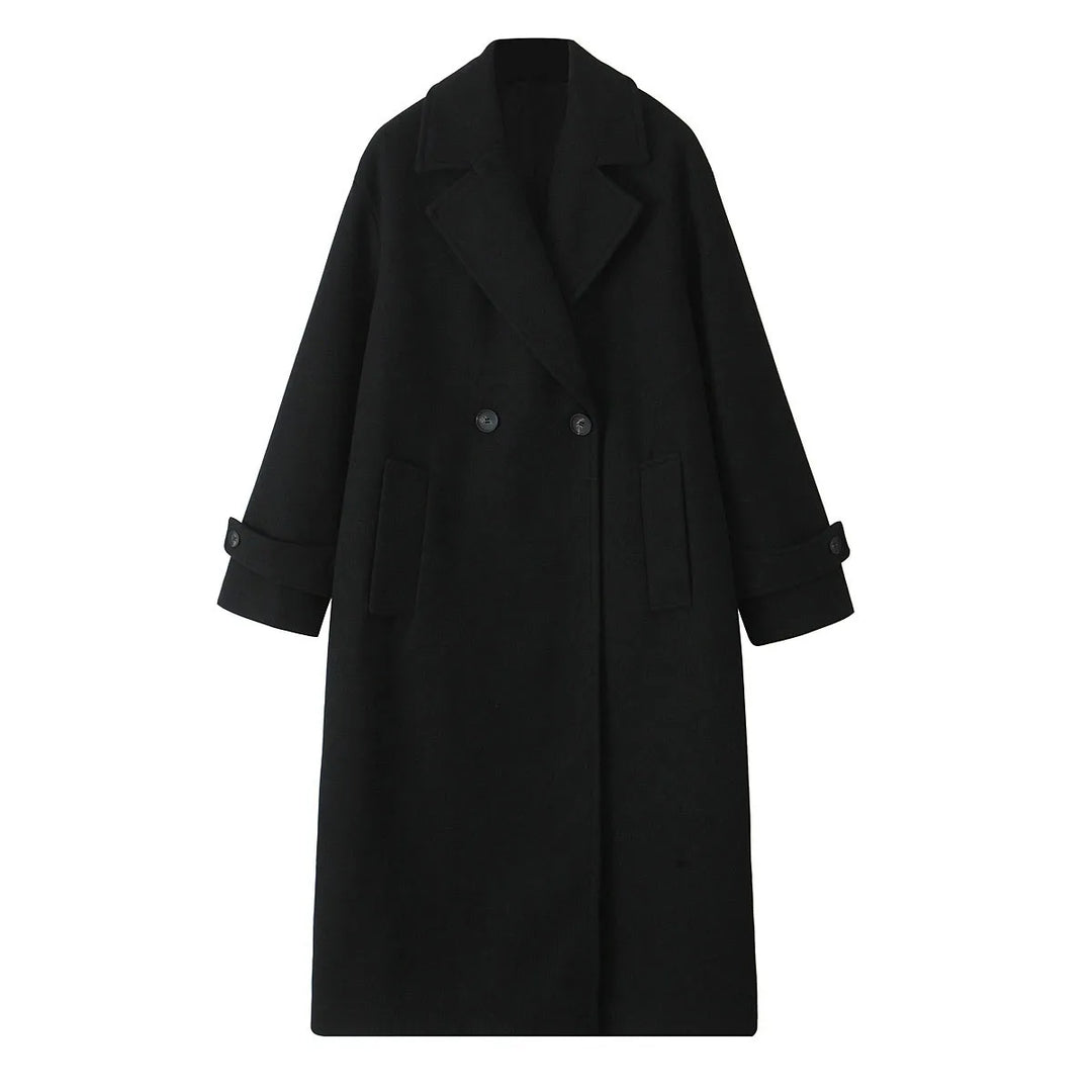 Loose Collar Coat | Women's Winter Coat