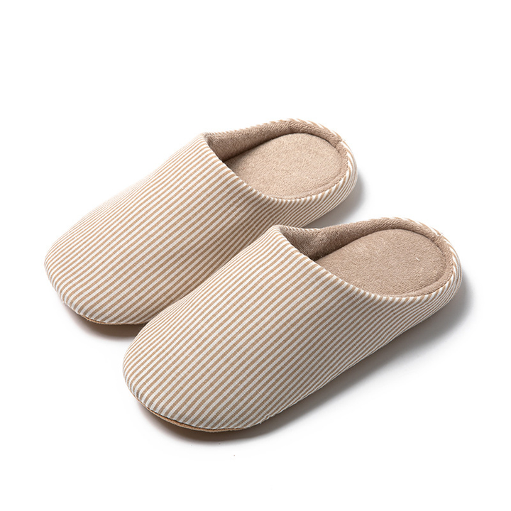 Unisex Striped Indoor Slippers | Cozy Home Footwear